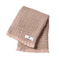 MUSSELINDECKE Altrosa Fransen - Altrosa, Textil (80/80cm) - nordic coast company