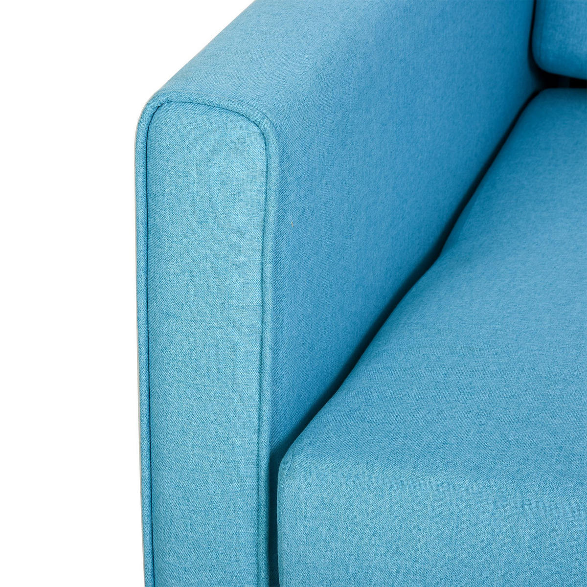 SCHLAFSOFA 2-Sitzer Sofa mit Bettfunktion Polstersofa mit Stauraum, Rückenkissen - Hellblau, Kunststoff (101/81/152cm) - HOMCOM