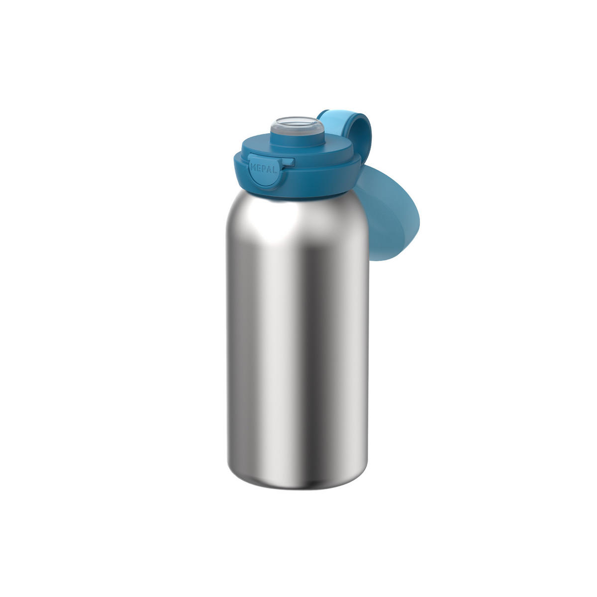 ISOLIERFLASCHE MIT KLAPPDECKEL Campus Cool Blue 500 ml - Blau, Kunststoff/Metall (0.5L) - Mepal