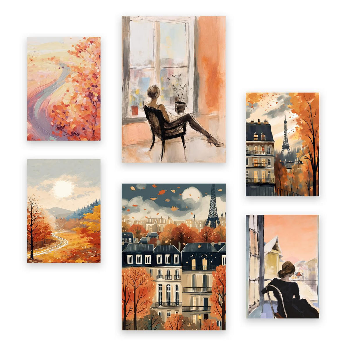 POSTER Set Mit 6 Faszinierende Frau A3 & A4 Rahmenlos - Klar, Papier (29/3cm) - Nacnic