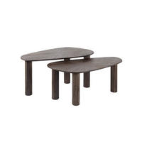 COUCHTISCH-SET INKA Braun Teakholz - Braun, Teakholz/Holz (84/39/43cm) - KAWOLA