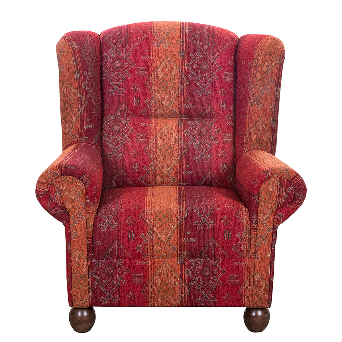 OHRENSESSEL - Webstoff - Rot - Rot, Textil (91/99/90cm) - home24