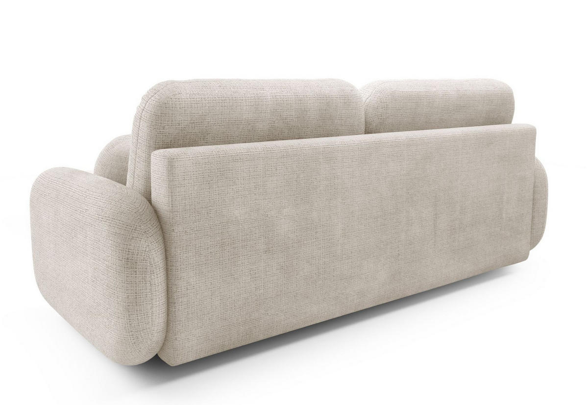 SOFA Beige LEON Mit Schlaffunktion Cremona 14 - Beige, Textil (220/90/92cm) - Sepro Meble
