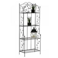 STANDREGAL Metall Schwarz - Schwarz, Metall (60/158/33cm) - CLP