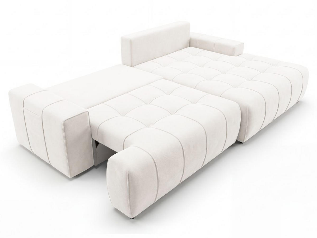 ECKSOFA Tulio Creme Rechts - Creme, Holz/Textil (165/270cm) - Graingold