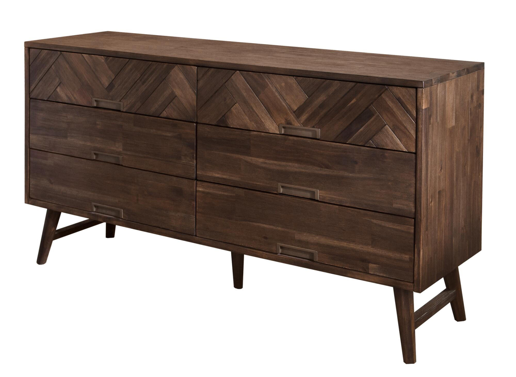 KOMMODE ASHTON Braun 155x45x80 cm - Braun, Holz (155/80/45cm) - FURNLUX