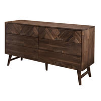 KOMMODE ASHTON Braun 155x45x80 cm - Braun, Holz (155/80/45cm) - FURNLUX