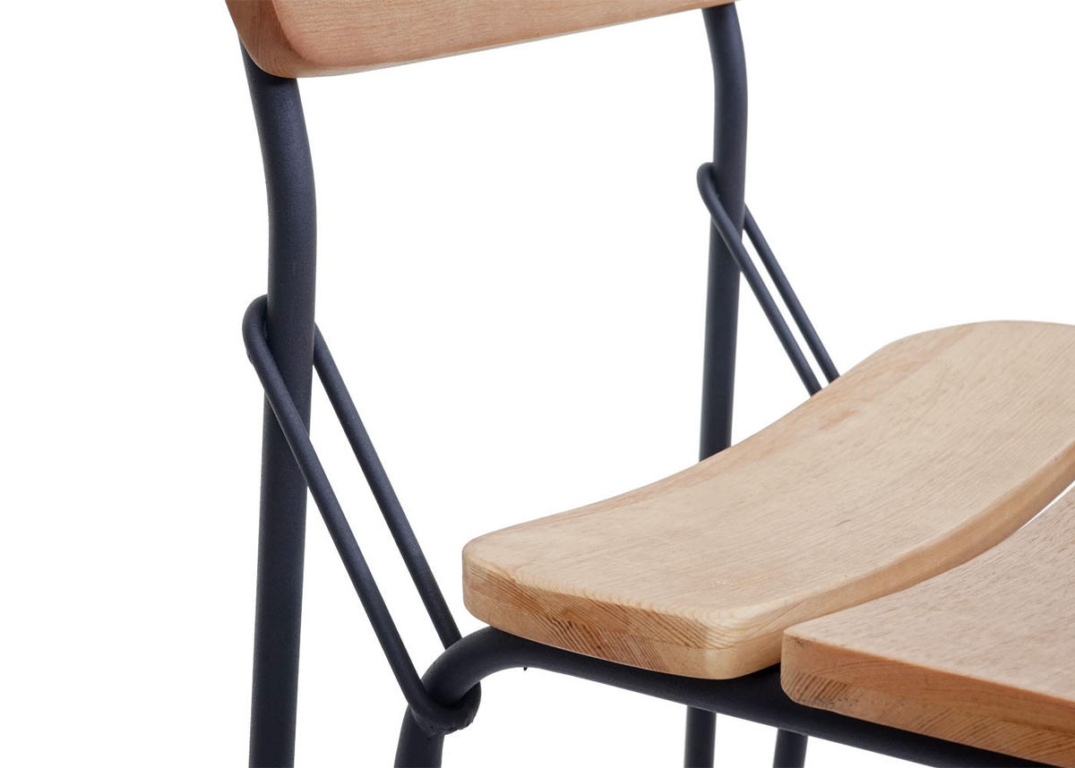 BARHOCKER Braun 2er-Set - Braun, Holz (44/105/57cm) - Jamb