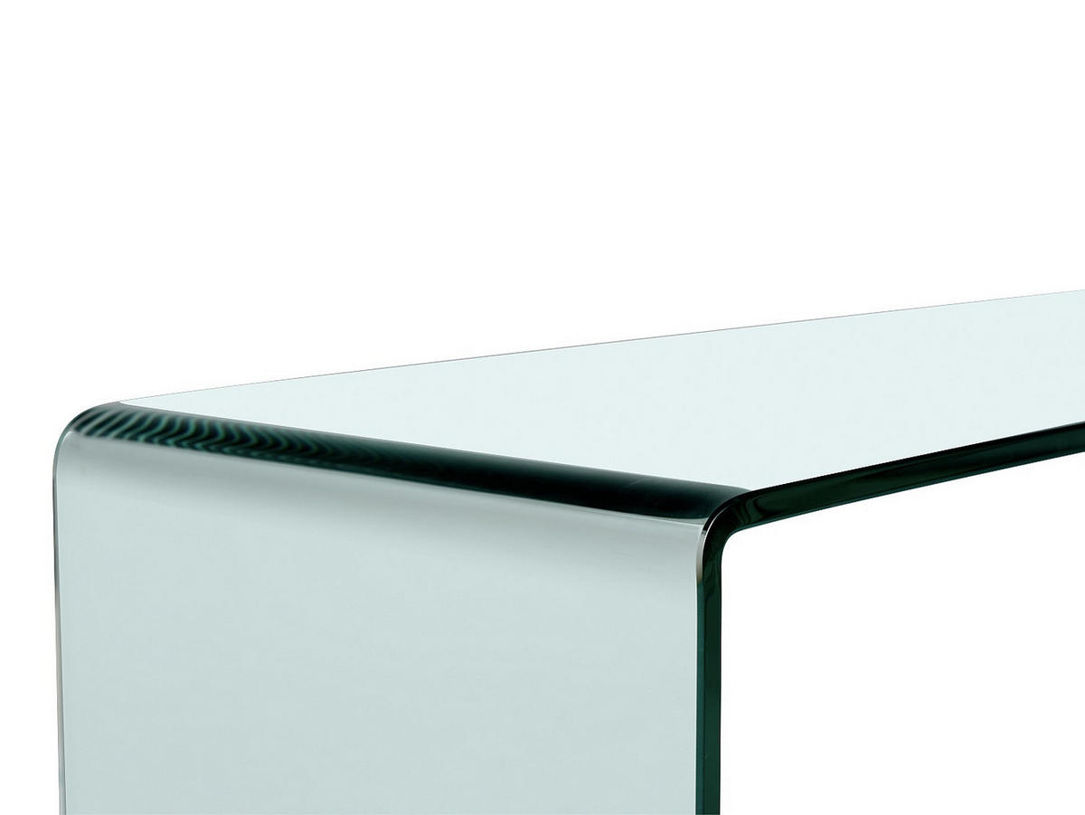 KONSOLENTISCH - 110 cm x 35 cm - Glas - Transparent - ALONZO - Transparent, Glas (35/110/75cm) - Vente-Unique