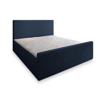 BOXBETT BRENTO 180x200 cm mit Matratze und Topper - Blau - Blau, Holz (180/200cm) - MASSENO