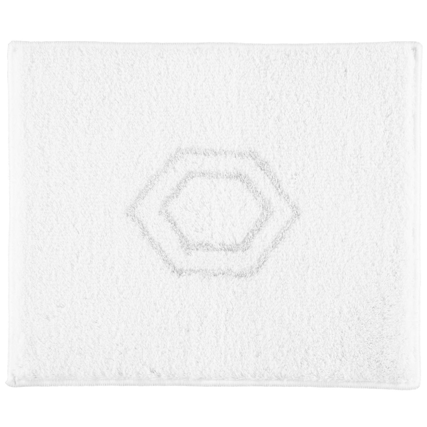 Rhomtuft Badteppich Weiß 50x60 cm