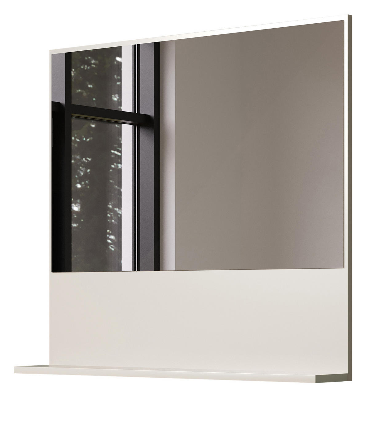 BADSPIEGEL Sand 80 cm, Badezimmer Spiegel mit Ablage - Kaschmir, Glas/Holzwerkstoff (80/74/14cm) - Top.Furn