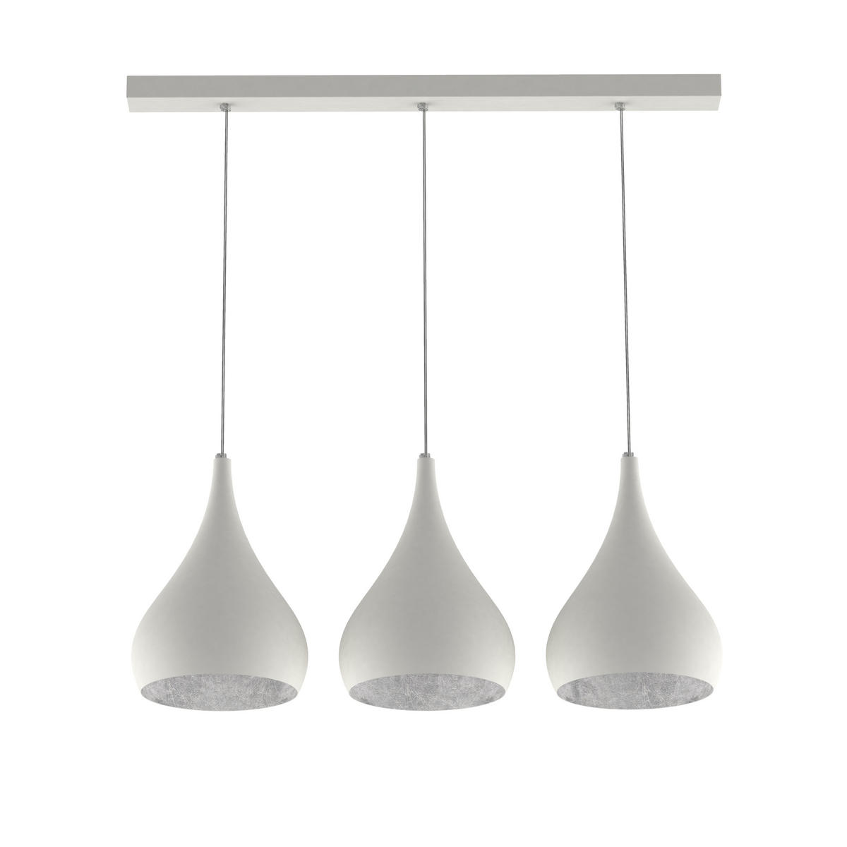 HÄNGELEUCHTE - Weiß, Metall (55/25/55cm) - Lumicom