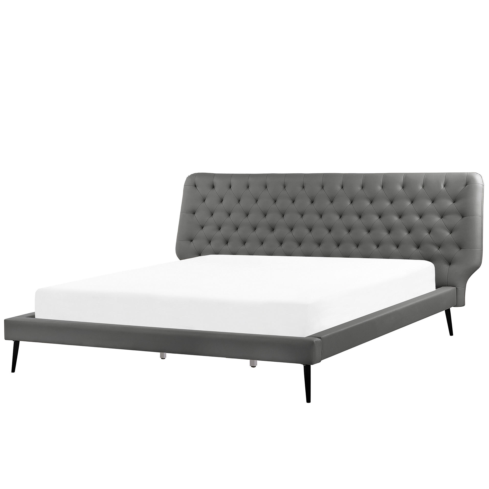 Beliani POSTEL 180/200 cm Šedá Essonne