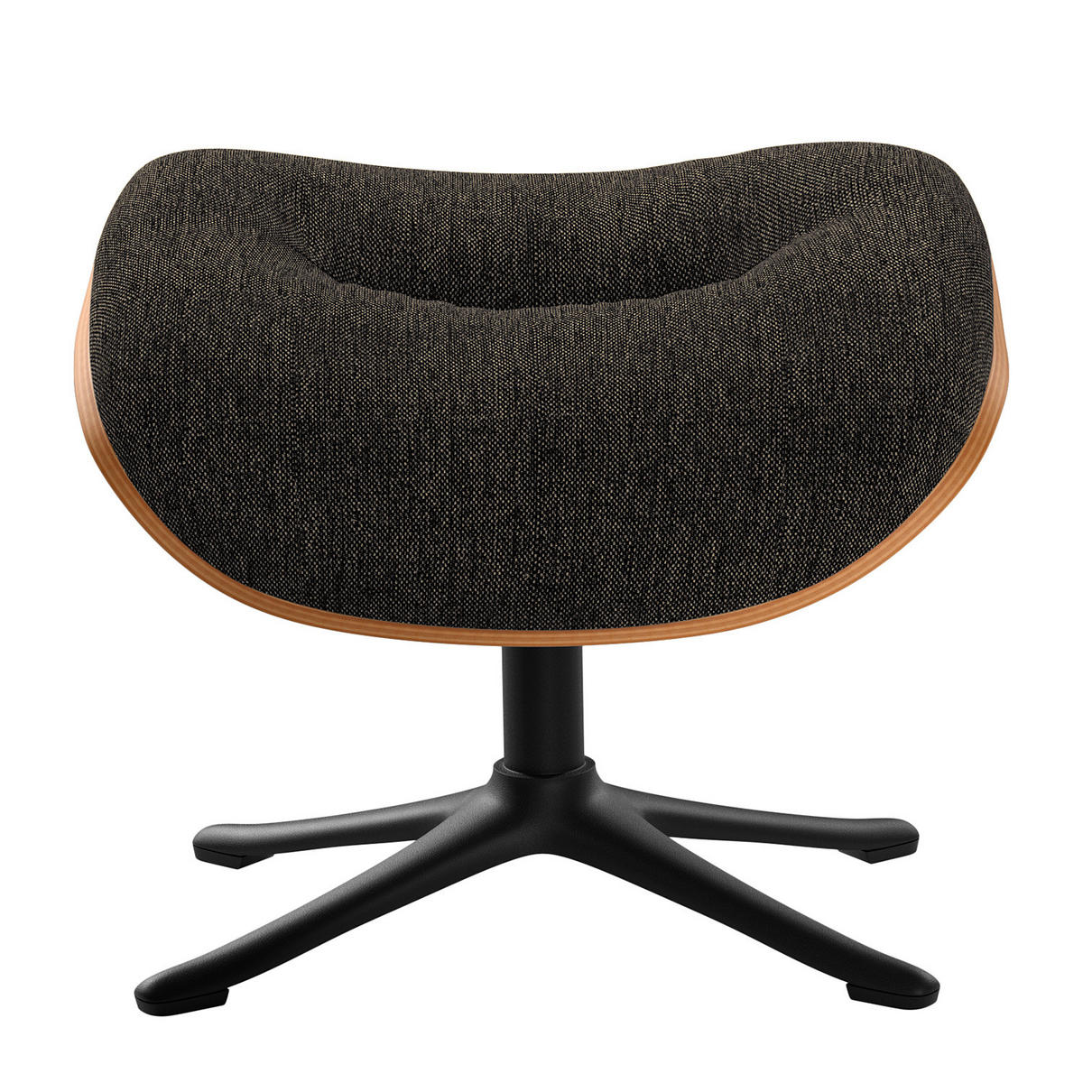 POLSTERHOCKER - Schwarz, Holzwerkstoff/Metall (44/39/42cm) - home24