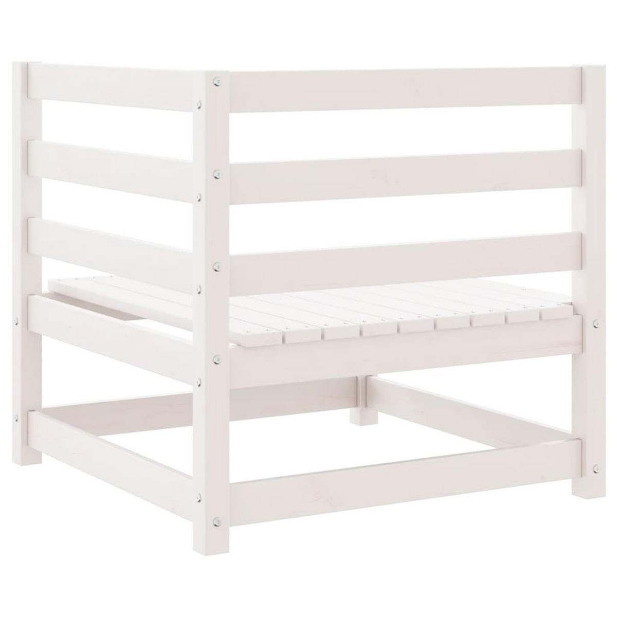 GARTENSOFA RYZOD 70/67/70 cm （2-SITZER） - Grau, Holz (70/67/70cm) - ZMH