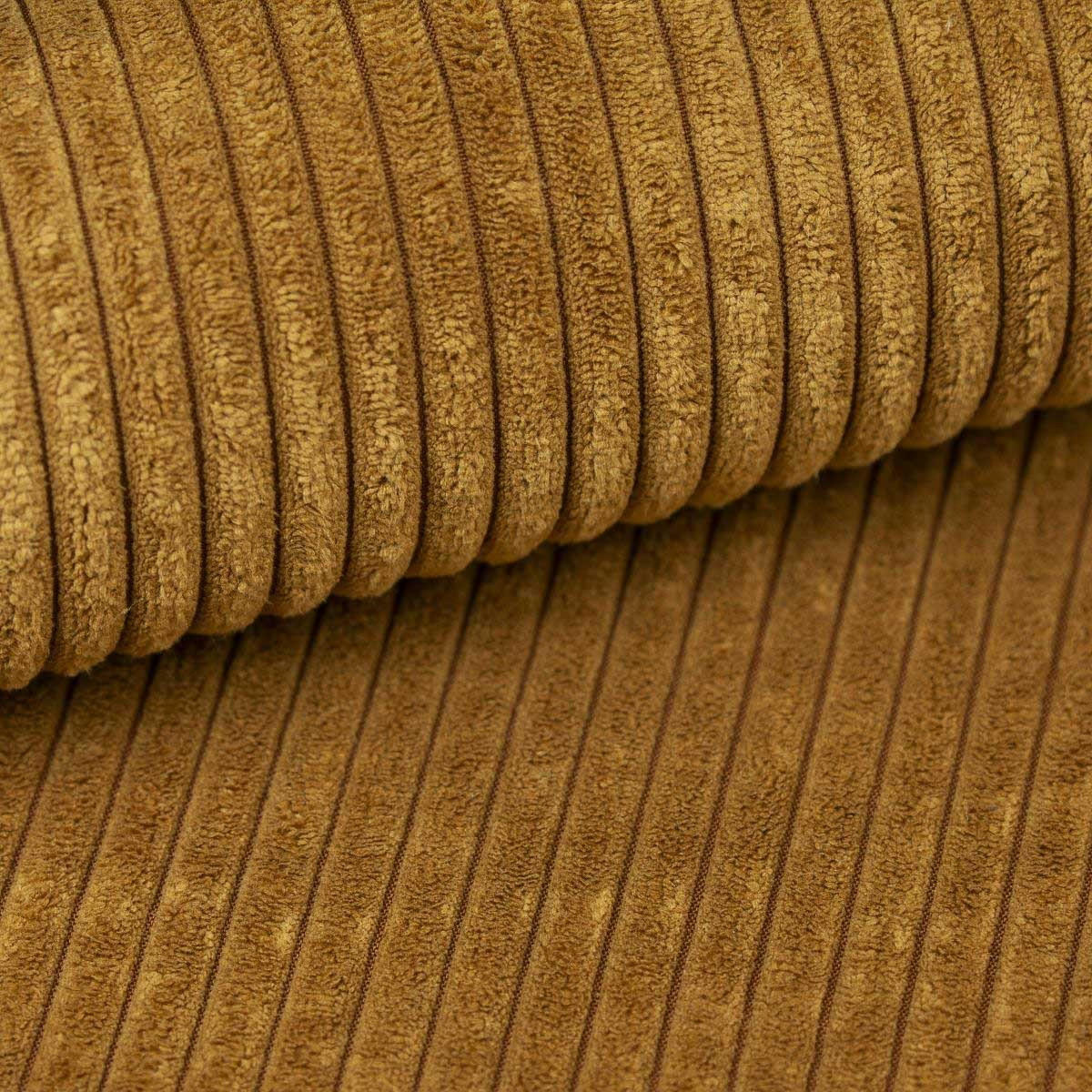 SOFA REBI BIS mit Schlaffunktion POSO 01 mit Stauraum - Goldfarben, Textil (80/78/240cm) - Bedante