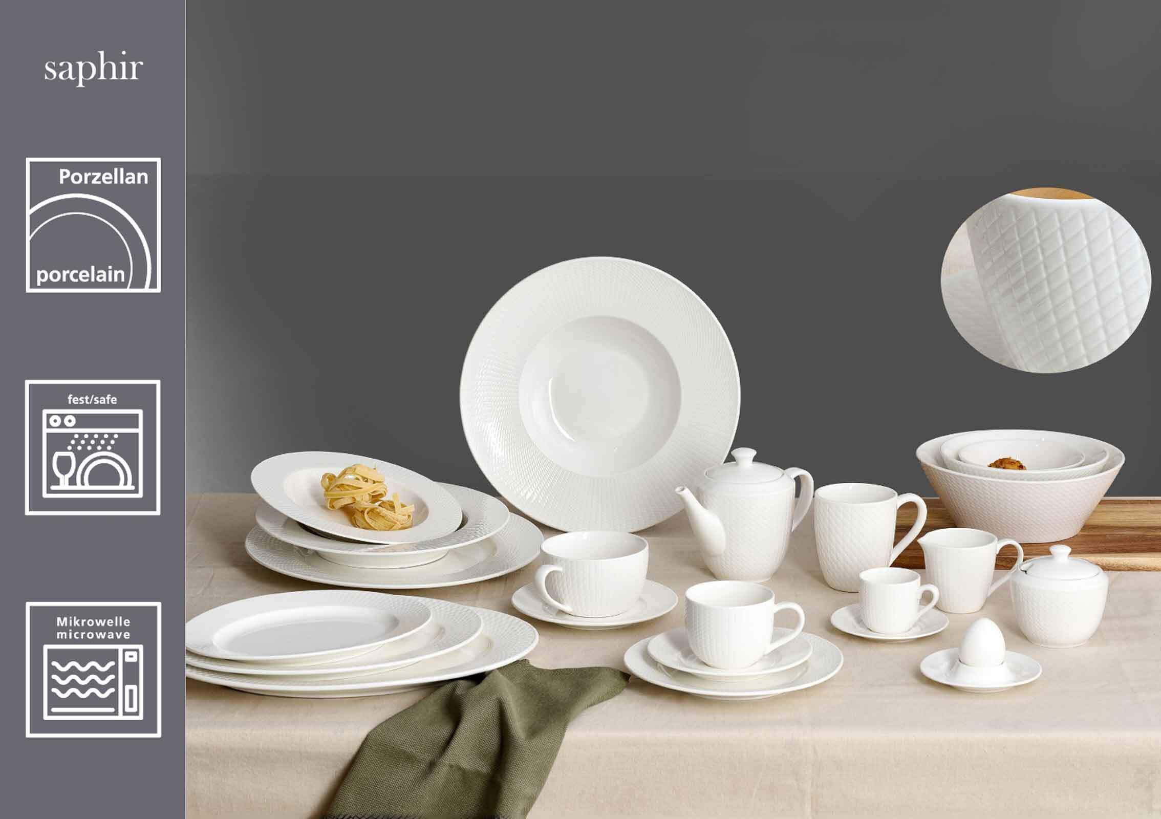 Thumbnail - Ritzenhoff Breker Cappuccinotassen, Weiß, Keramik, Rund, 16.5x8.5x16.5 cm, Kaffee & Tee, Tassen, Kaffeetassen-Sets