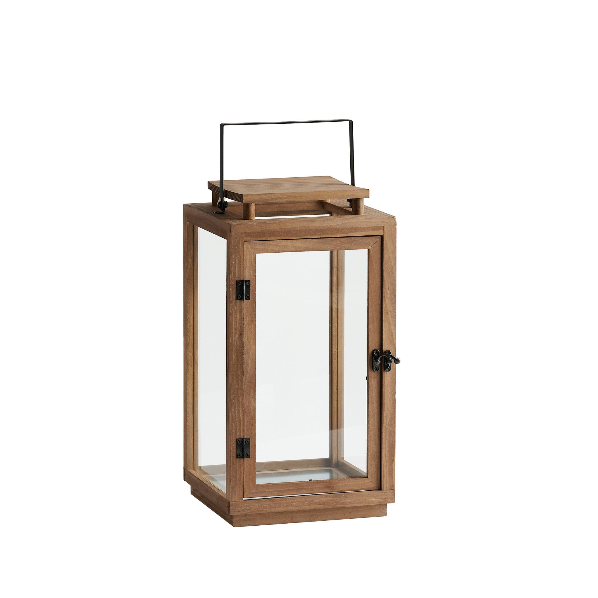 LATERNE Bart - Braun, Holz (21/40/21cm) - home&you