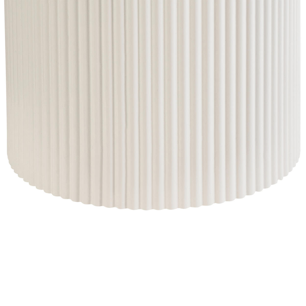 BEISTELLTISCH Beige Leona - Beige/Weiß, Stein (50/50/48cm) - Beliani