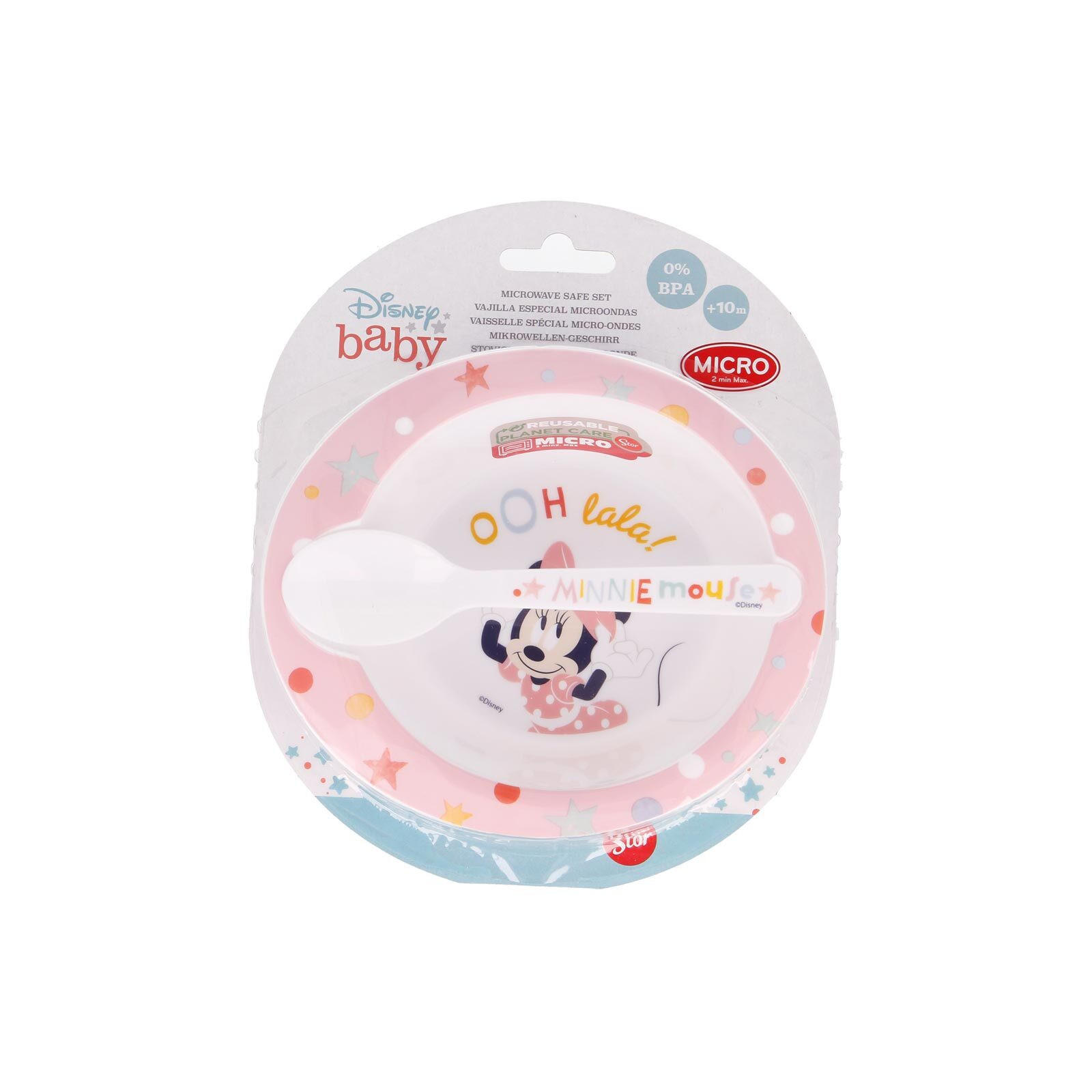 KINDERGESCHIRR Minnie Indigo Dreams hellrosa 2er Set - Hellrosa, Kunststoff (5.3/2.5/7.5cm)