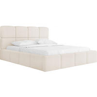 POLSTERBETT Tivio mit Bettkasten, Beige Boucle 200x200 cm - Beige/Birkefarben, Holz/Holzwerkstoff (200/200cm) - WFL GROUP
