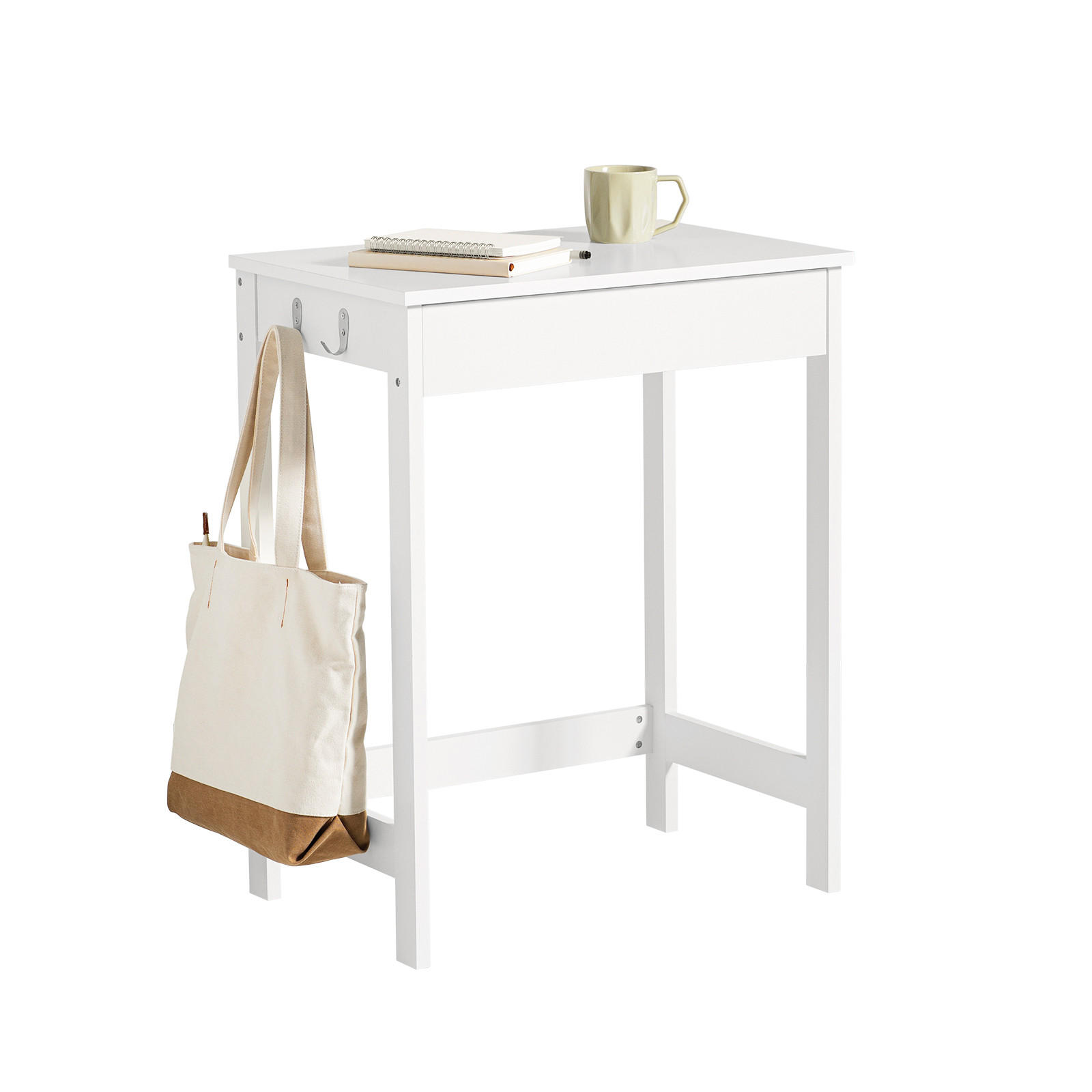 SCHREIBTISCH Weiß - Weiß, Holzwerkstoff (40/60/77cm) - SoBuy