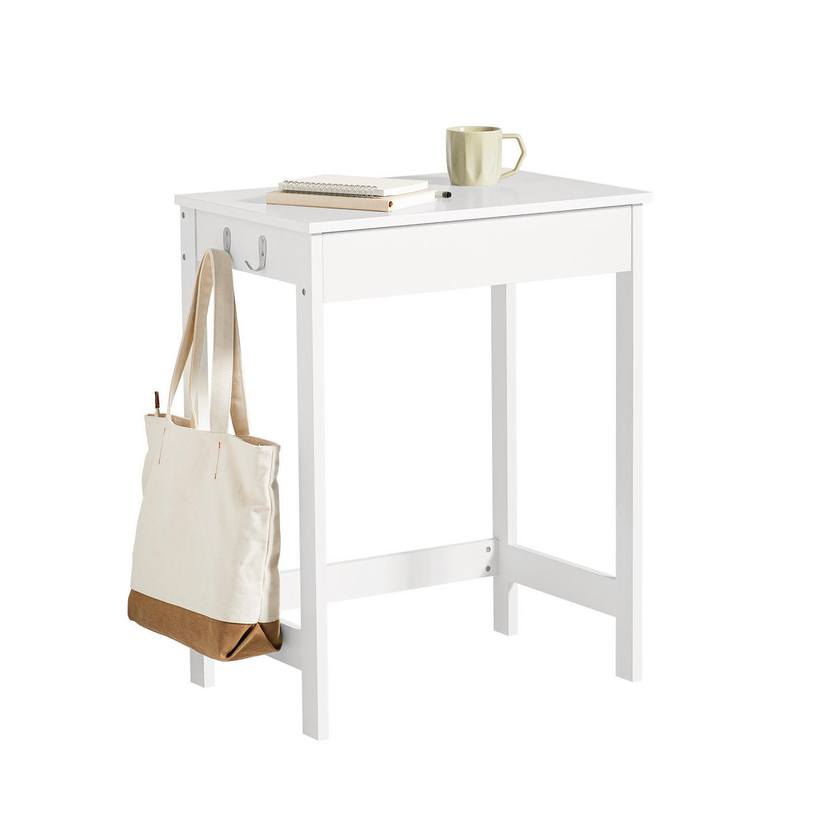 SCHREIBTISCH Weiß - Weiß, Holzwerkstoff (40/60/77cm) - SoBuy