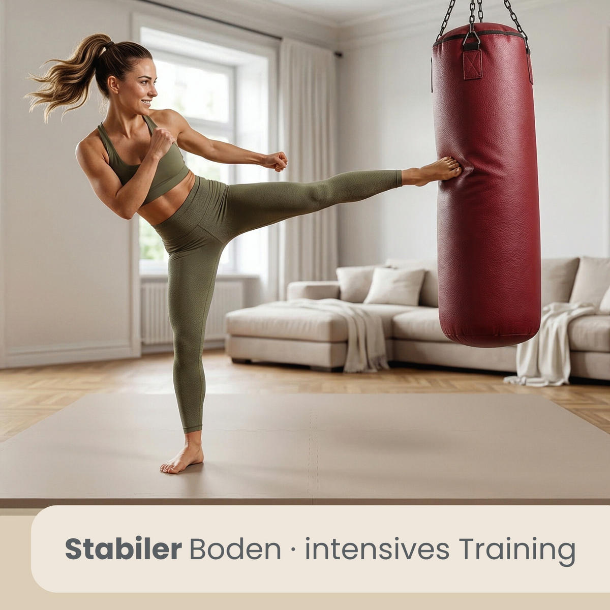 BODENSCHUTZMATTE 60/60/2 cm, Beige Braun, 2er Set - Braun, Kunststoff (63/63cm) - eyepower