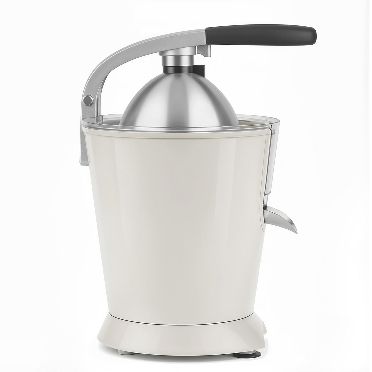 ZITRUSPRESSE ZEST8 Beige, tropffreier Ausgießer, leistungsstarker Gelenkarm, 160 W - Beige, Metall (18.5/29/25cm) - SWEISS