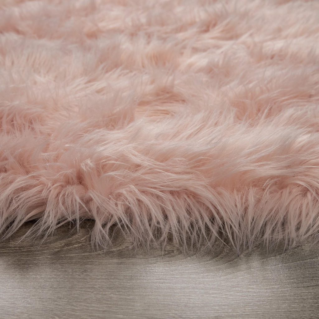 Thumbnail - Paco Home Hochflorteppich, Roségold, Textil, Rechteckig, 120x170 cm, strapazierfähig, für Fußbodenheizung geeignet, Tepp...