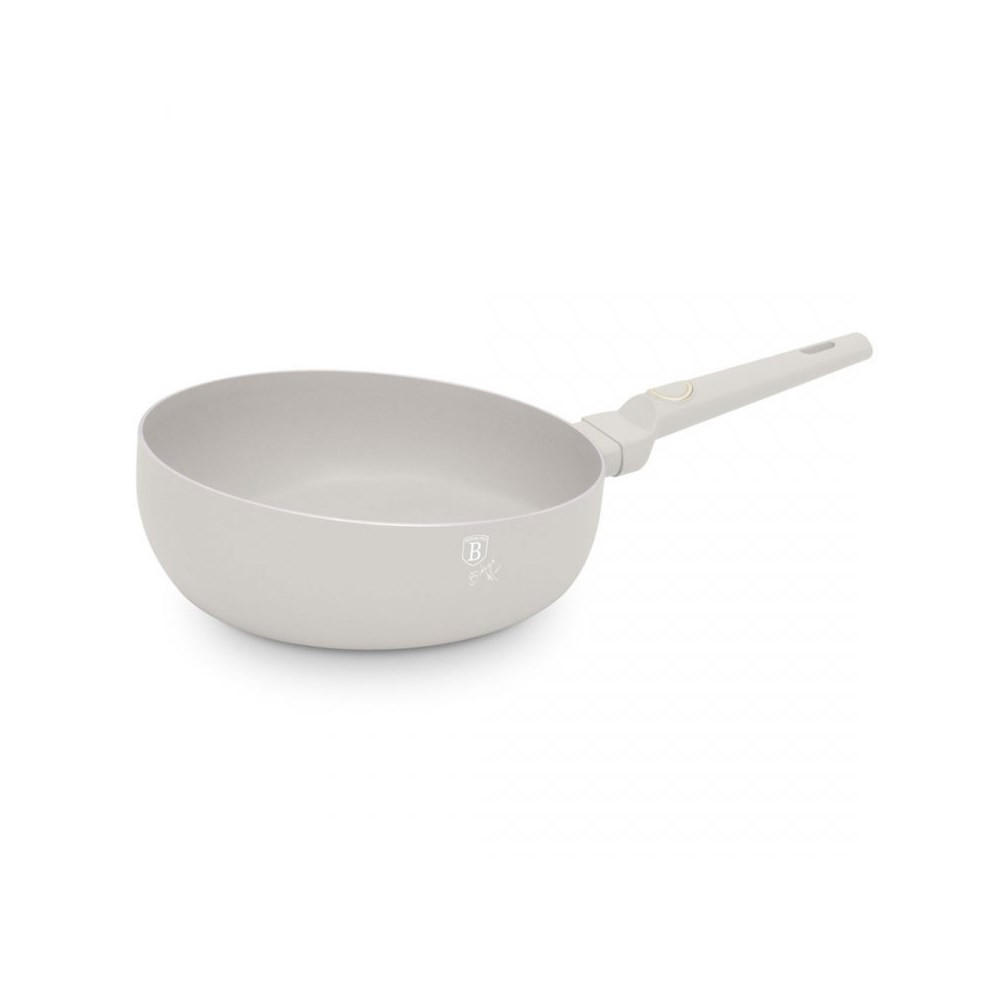 WOK Grau 44/26/9 cm BH8059 - Grau, Metall (26cm) - Berlinger Haus