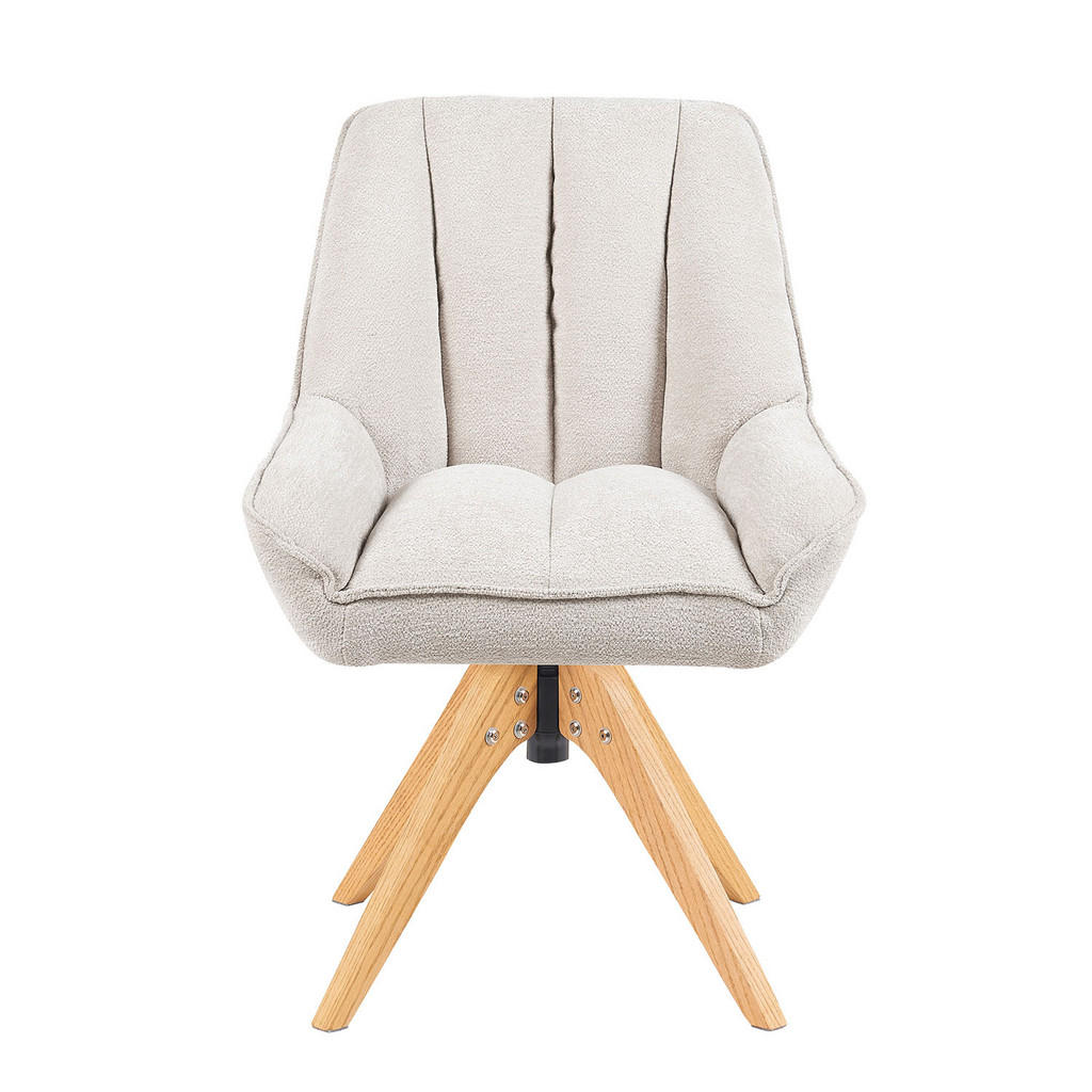 Thumbnail - Dubi Möbel Drehstuhl, Creme, Textil, 60x88x68 cm, Arbeitszimmer, Bürostühle, Drehstühle