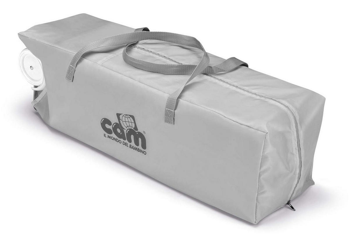 REISEBETT für Babys Daily Plus | für 0-36 Monate | Kinderreisebett inklusive Wickelunterlage und Transporttasche | Grau - Grau, Textil (26/23/80cm) - Cam il Mondo del Bambino S.p.A.