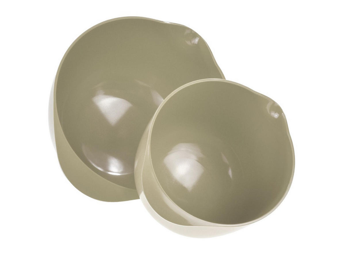 RÜHRSCHÜSSEL-SET Margrethe New beige (2tlg) - Beige, Kunststoff (21/15cm) - Rosti