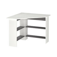 ECKSCHREIBTISCH Arion Weiß 90 x 90 cm - Anthrazit/Weiß, Holzwerkstoff (90/90/74cm) - Vicco