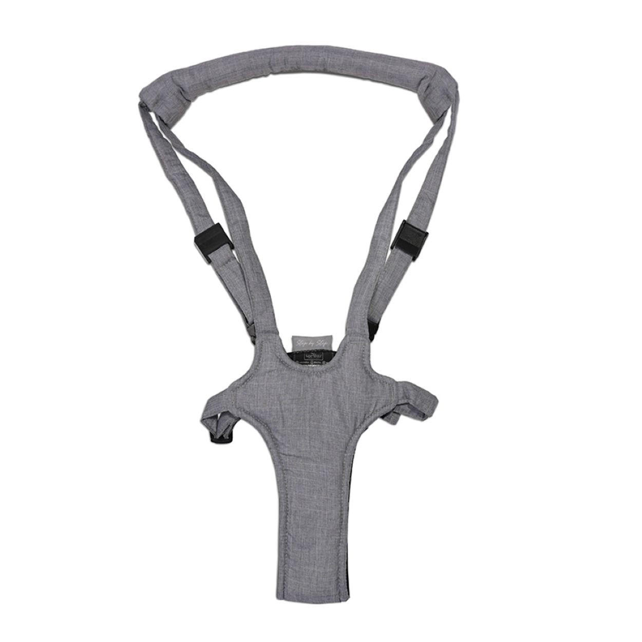 LAUFLERNHILFE Step by Step hellgrau verstellbarer Gurt Laufleine Lauflernhilfe - Grau, Textil (19/1/25cm) - Lorelli