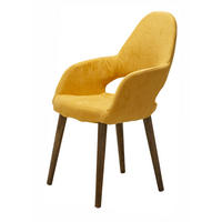 STUHL WINSTON mit Holzbeinen - Gelb, Holz/Textil (57/92/55cm) - Stuhlmann