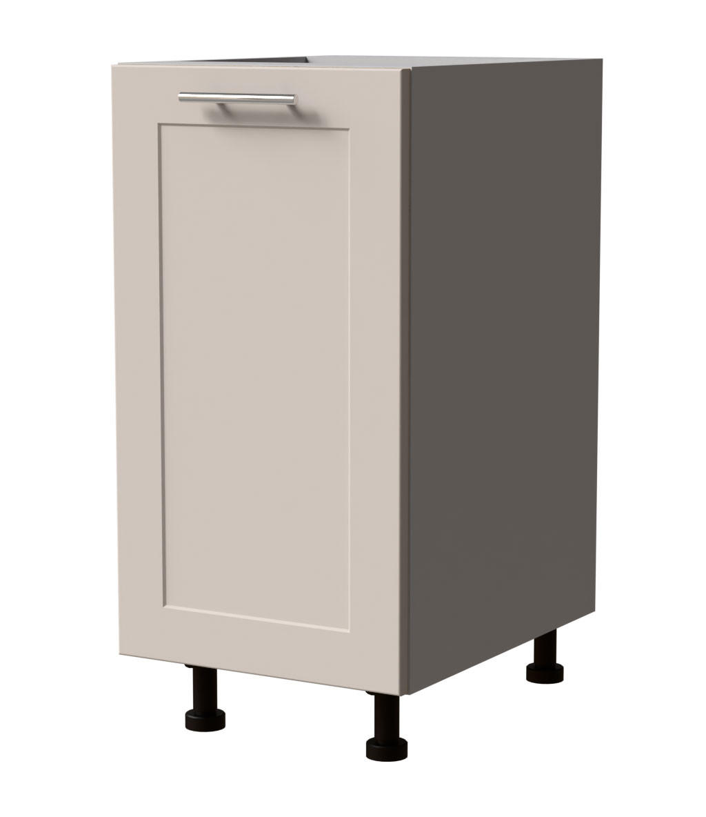Feldmann-Wohnen Küchenunterschrank Kaschmir, Grau 40x82x50 cm