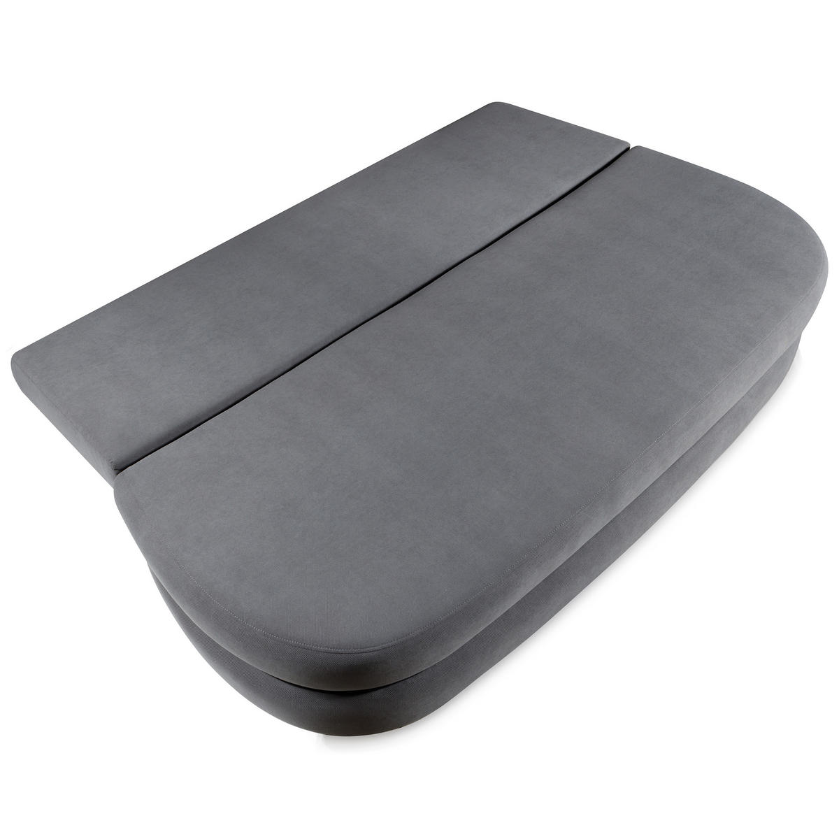 SCHLAFSOFA Valio 3-Sitzer mit Schlaffunktion, Grau - Grau, Textil (211/93/103cm) - Beautysofa