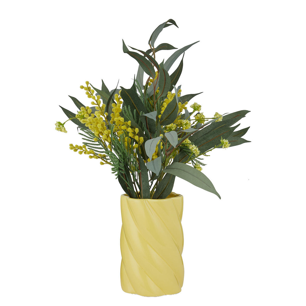 VASE Fusilli - Gelb, Stein (30cm) - Butlers