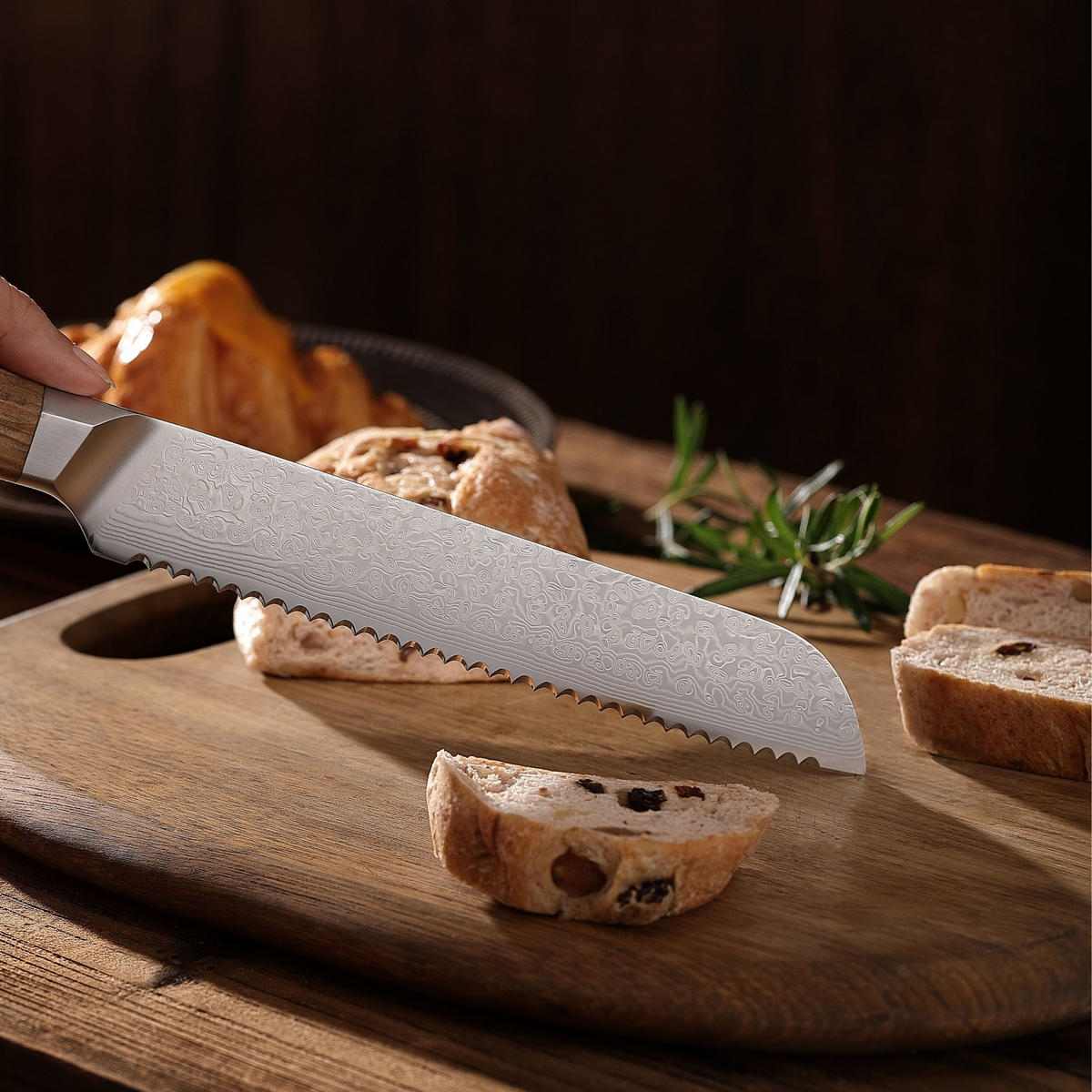 BROTMESSER 20 cm - Braun, Metall (34cm) - Wakoli