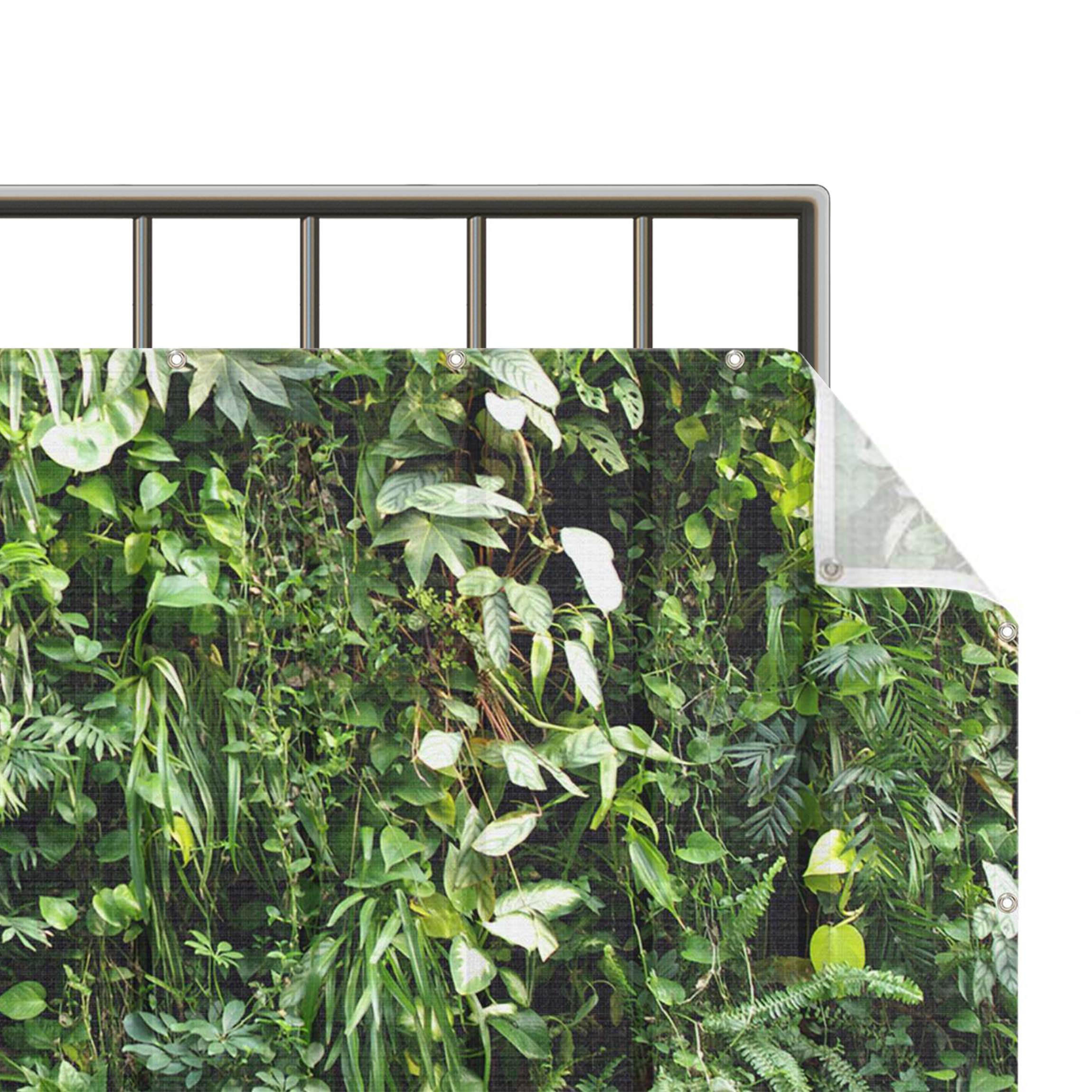 BALKON SICHTSCHUTZ Tief im Dschungel 400/50 cm - Grün, Kunststoff (400/50cm) - Bilderwelten