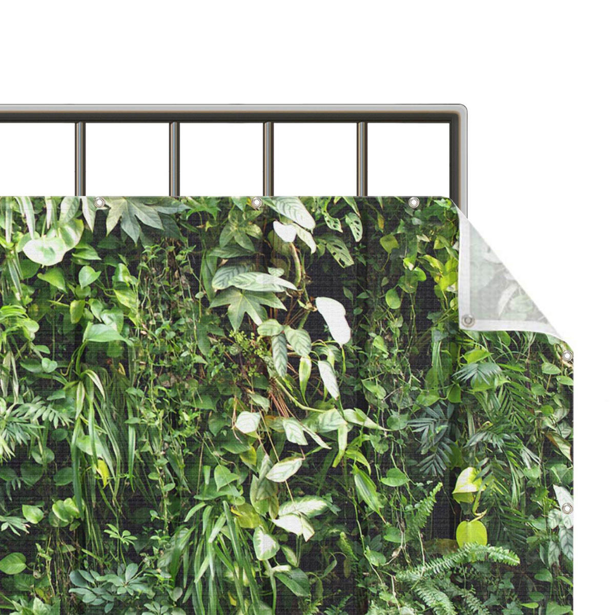 BALKON SICHTSCHUTZ Tief im Dschungel 250/75 cm - Grün, Kunststoff (250/75cm) - Bilderwelten