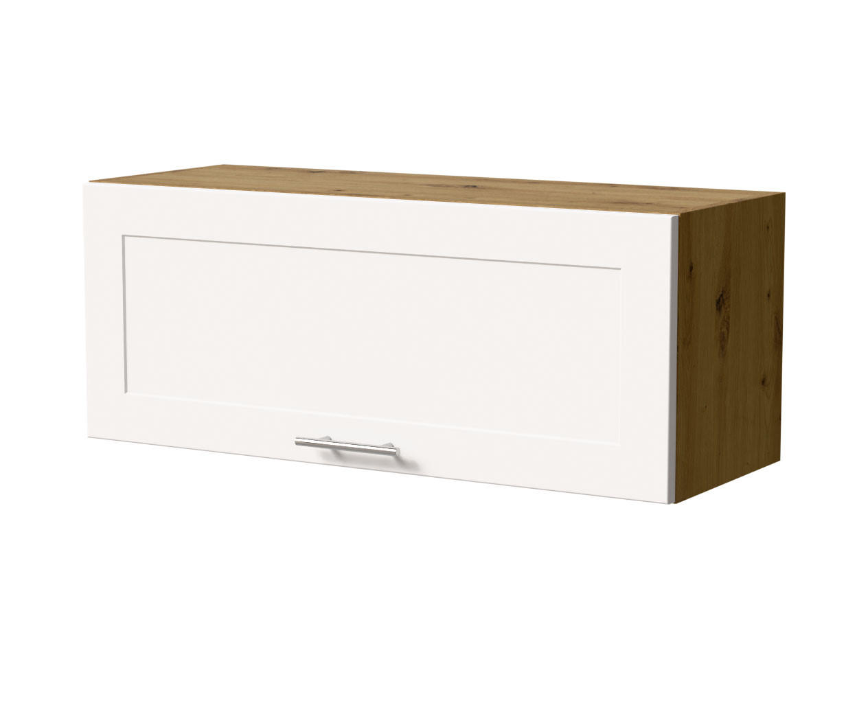 KLAPPHÄNGESCHRANK Oslo W4B/90 Eiche Artisan / Weiß Matt 90 / 32,5 / 36cm - Blum Aventos - Eiche Artisan/Weiß, Holz/Holzwerkstoff (90/36/32.5cm) - Feldmann-Wohnen