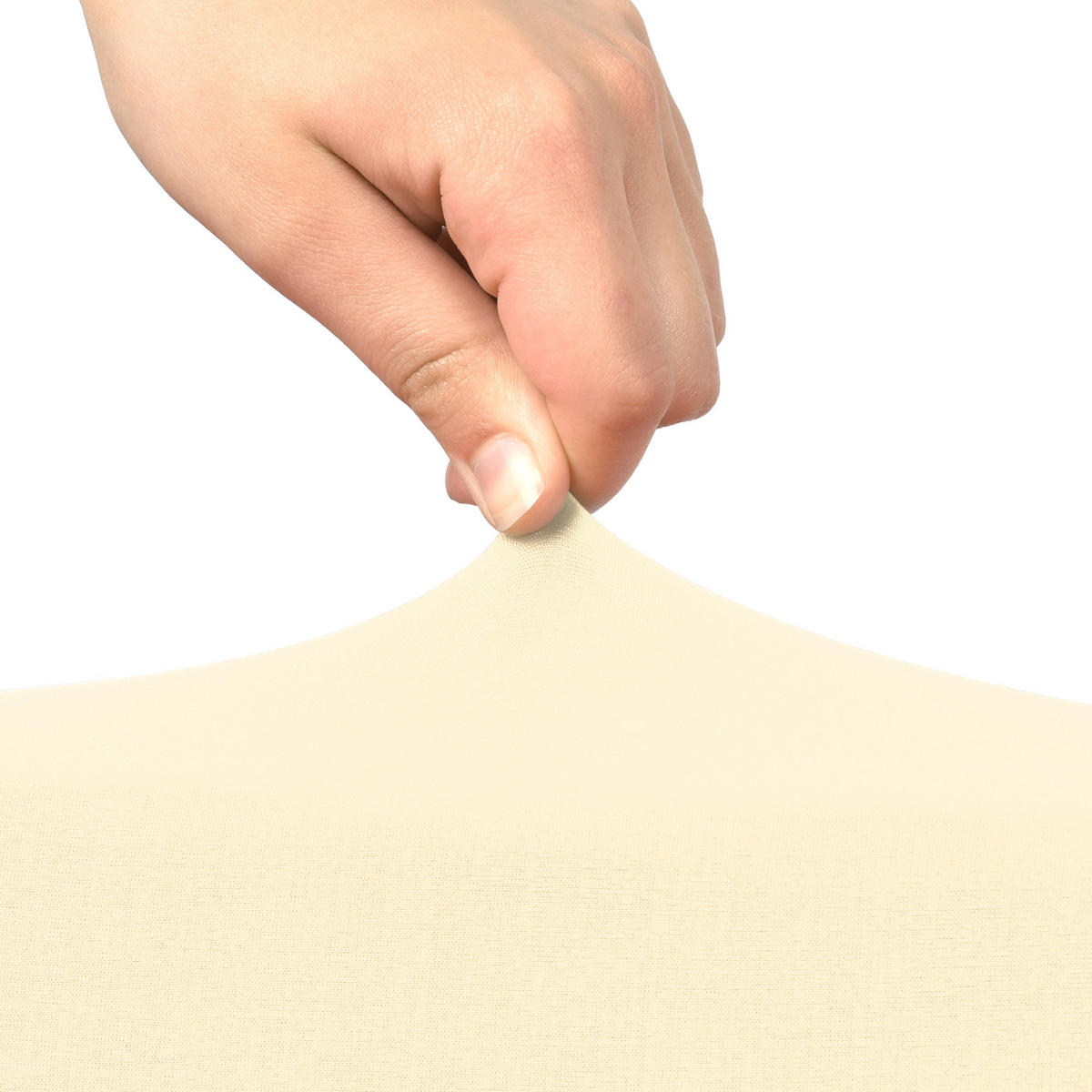 STEHTISCHHUSSE Stella Ø 80 cm Creme - Creme, Textil (80/120cm)