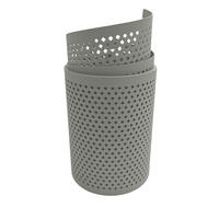 SICHTSCHUTZSTREIFEN Premium Gelocht Diamant-Muster für Doppelstabmatten Steingrau 2,55 m - Graubraun, Kunststoff (255/19cm) - ZAUN|ZU