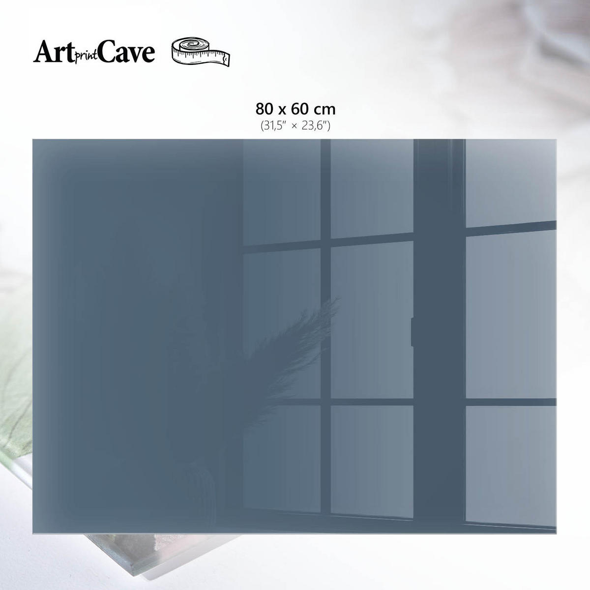GLASPLATTE 80x60 cm – Pastellblau - Pink, Glas (0.4/80/60cm) - ArtPrintCave
