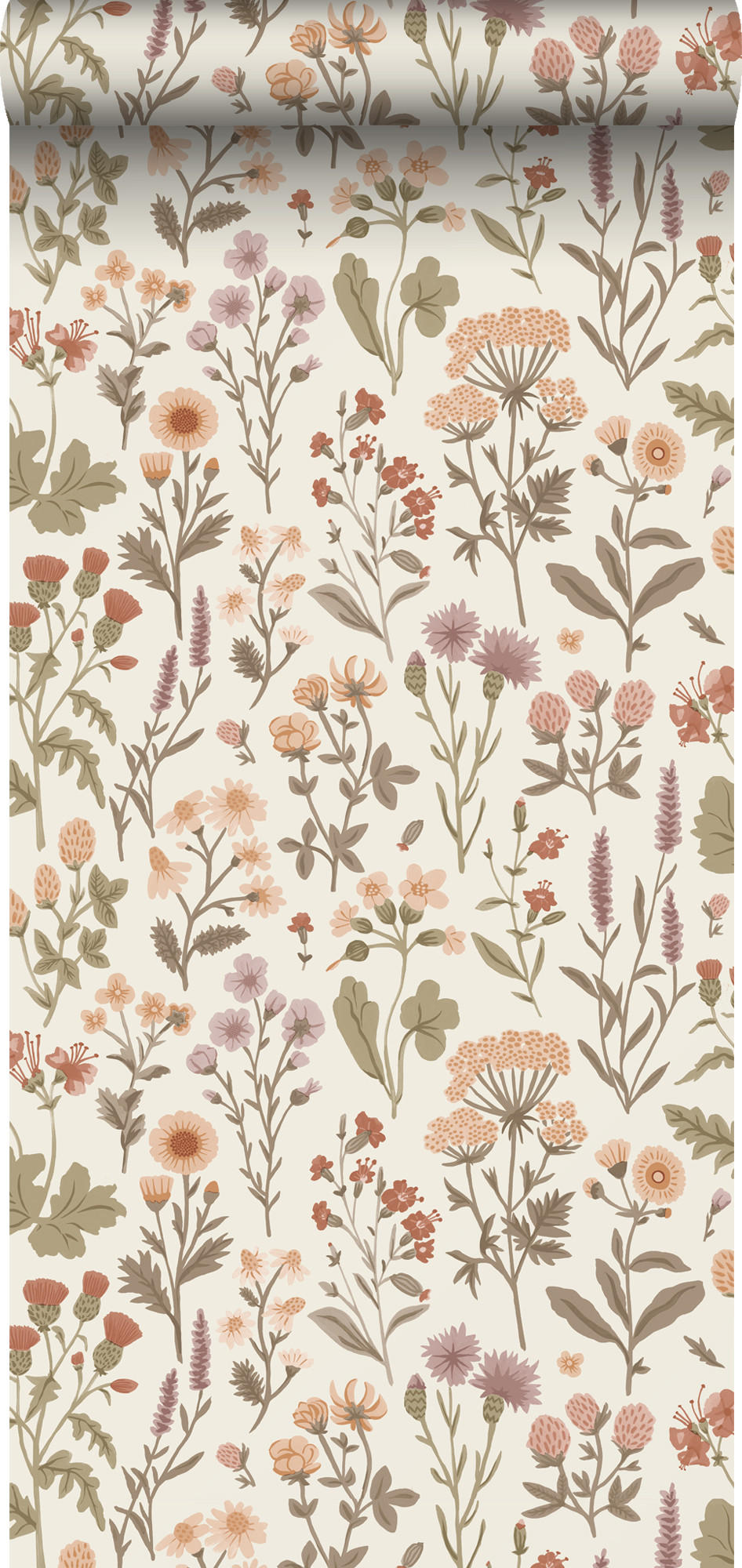 TAPETE Feldblumen 50 x 900 cm - Grün, Papier (50/900cm) - Sanders & Sanders