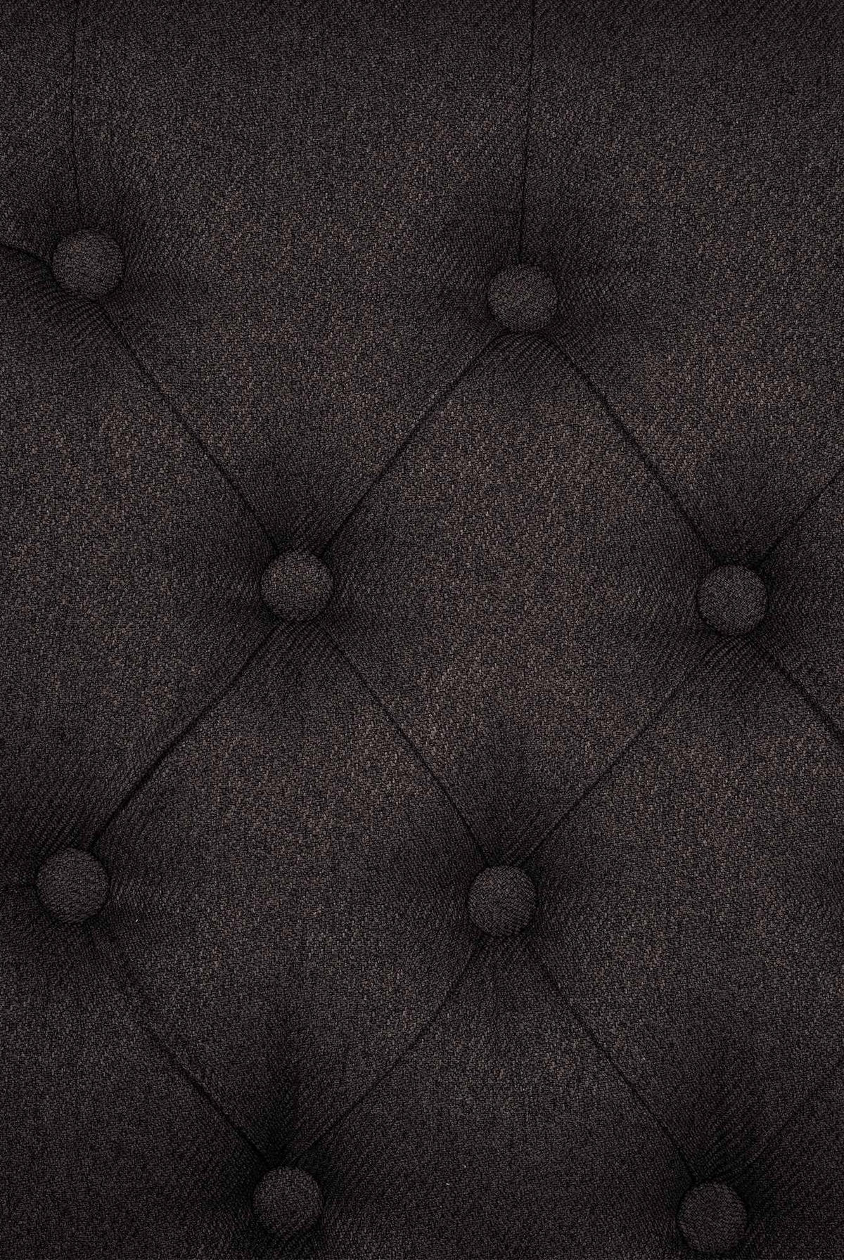 STUHL Stoff schwarz - Walnussfarben/Schwarz, Holz/Textil (45/98/63cm) - CLP